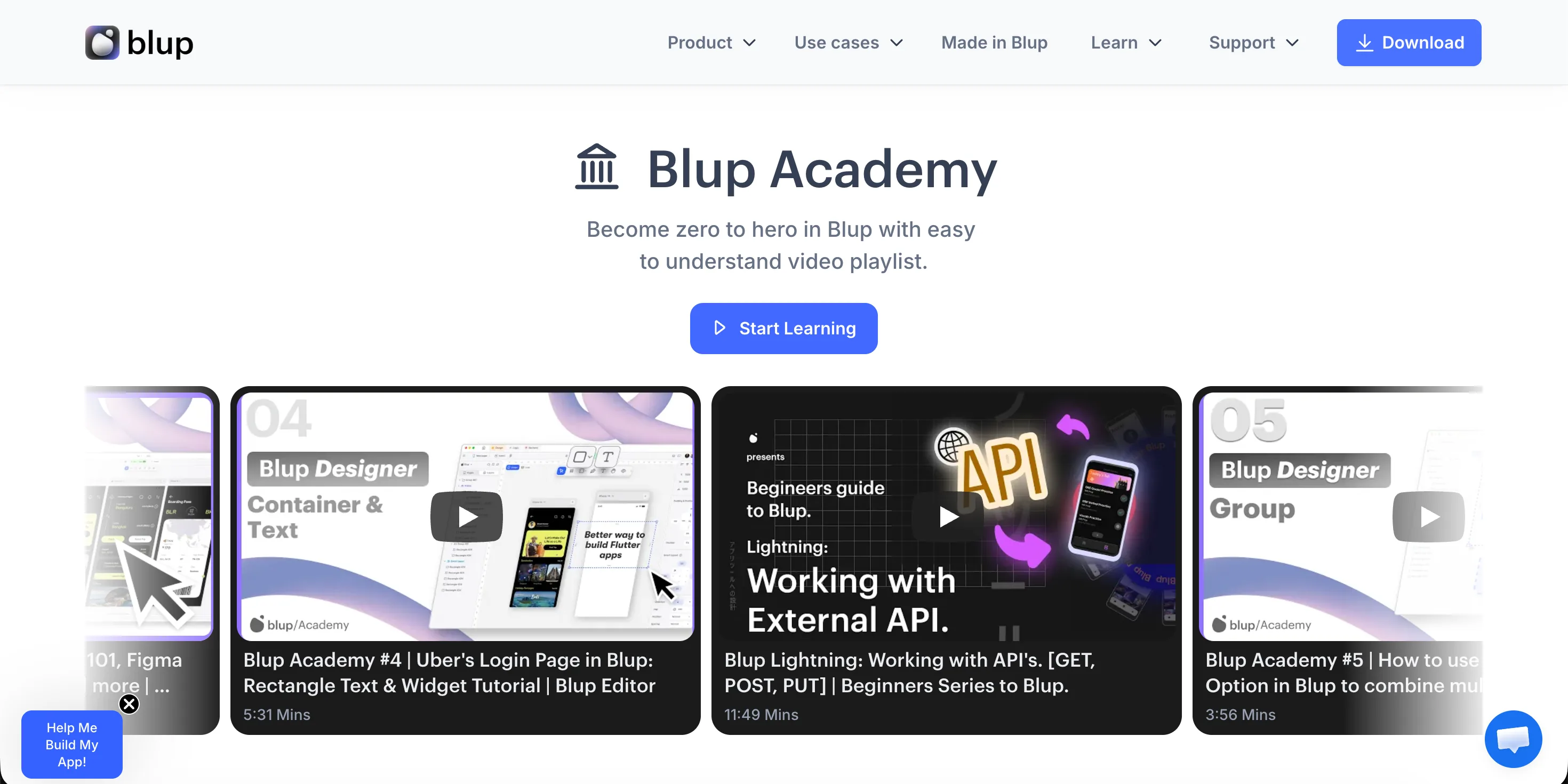 Blup — Websites